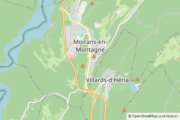 Mapa Moirans-en-Montagne