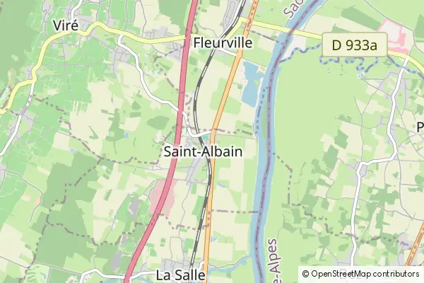 Mapa Saint-Albain