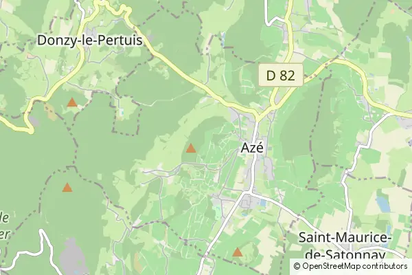 Mapa Azé