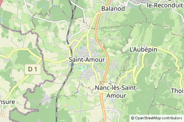 Mapa Saint-Amour