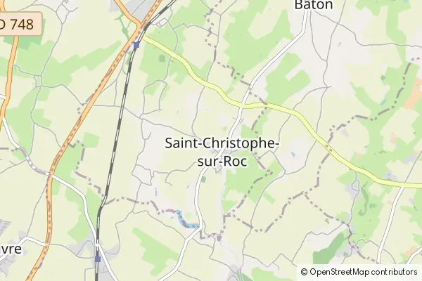 Mapa Saint-Christophe-sur-Roc