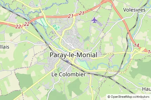 Mapa Paray-le-Monial