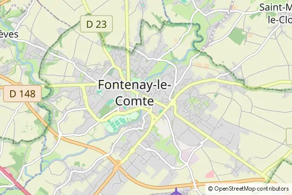 Mapa Fontenay-le-Comte