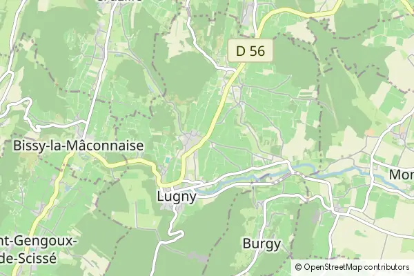 Mapa Lugny