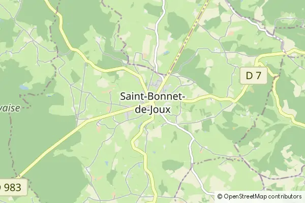 Mapa Saint-Bonnet-de-Joux