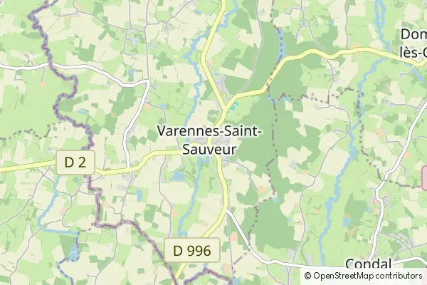 Mapa Varennes-Saint-Sauveur