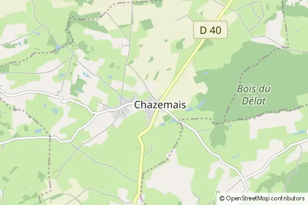 Mapa Chazemais