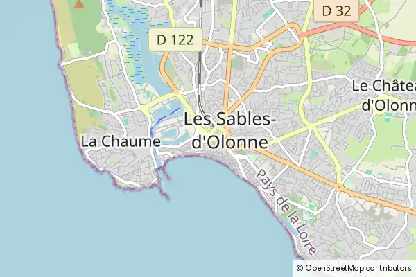 Mapa Sables-d'Olonne