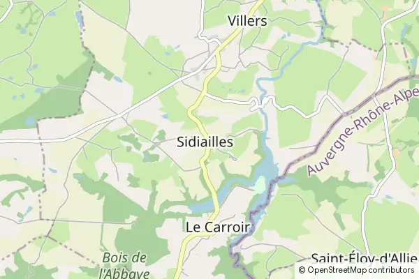 Mapa Sidiailles