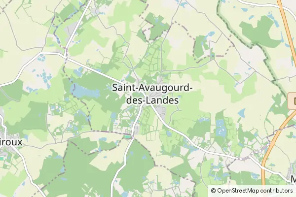 Mapa Saint-Avaugourd-des-Landes