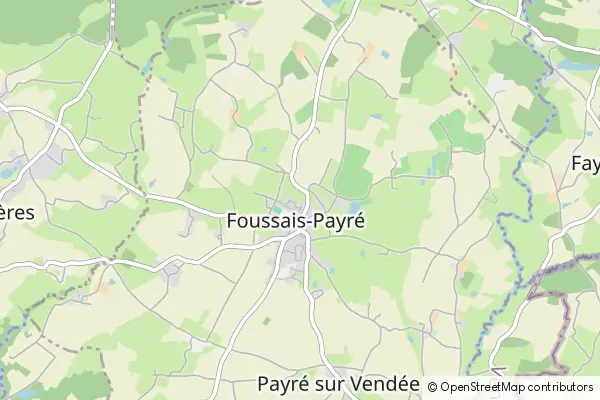 Mapa Foussais-Payré