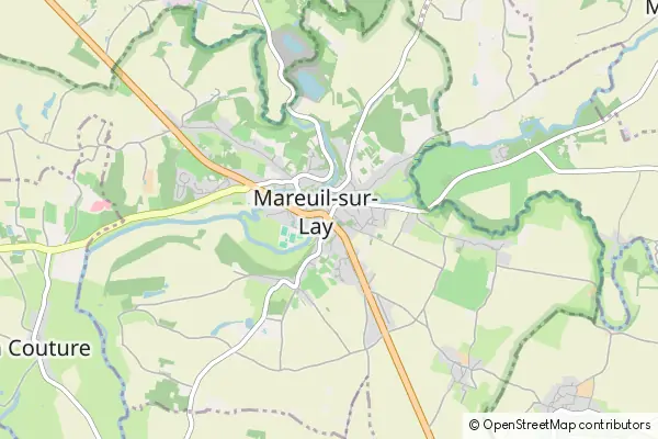 Mapa Mareuil-sur-Lay-Dissais