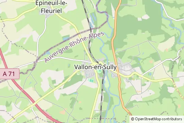 Mapa Vallon-en-Sully