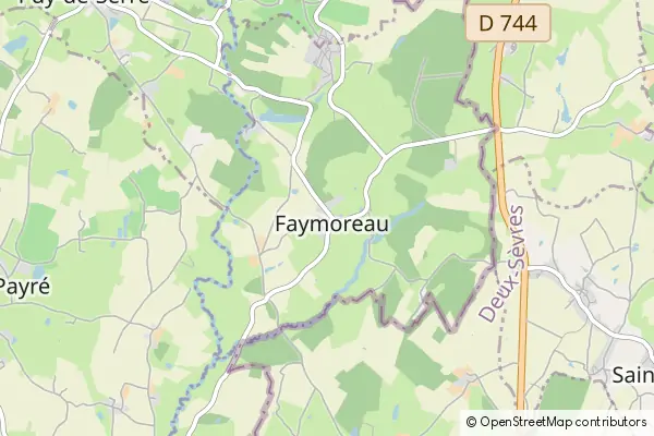 Mapa Faymoreau