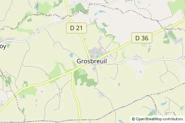 Mapa Grosbreuil