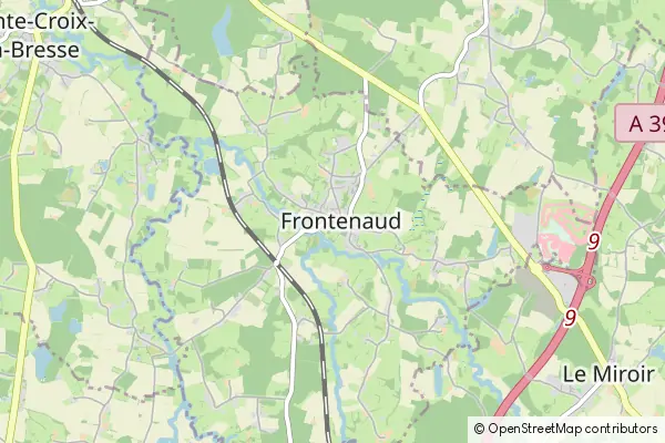 Mapa Frontenaud