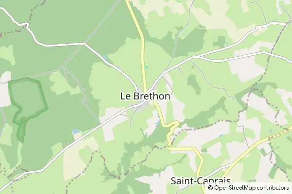 Mapa Le Brethon