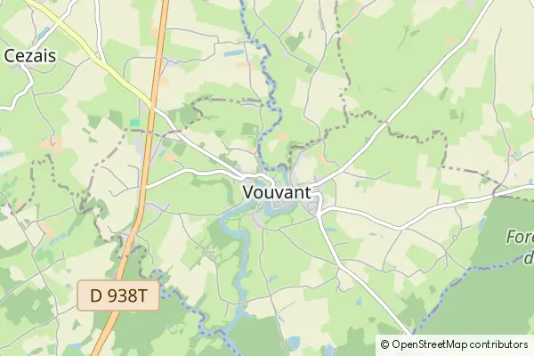 Mapa Vouvant