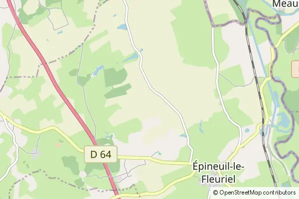 Mapa Épineuil-le-Fleuriel