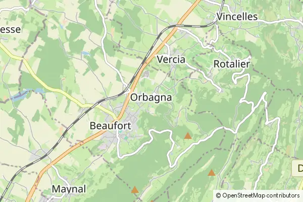 Mapa Orbagna