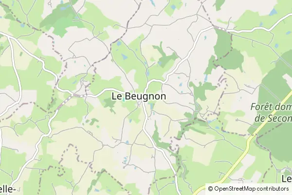 Mapa Le Beugnon