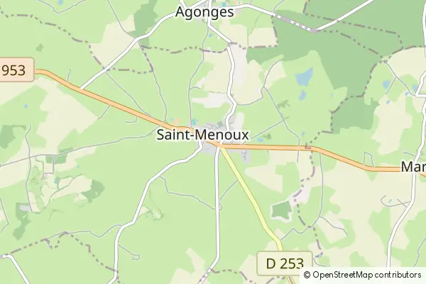 Mapa Saint-Menoux