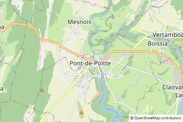 Mapa Pont-de-Poitte