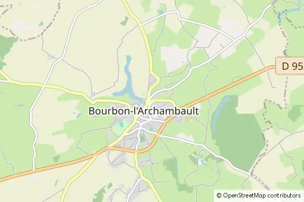 Mapa Bourbon-l'Archambault