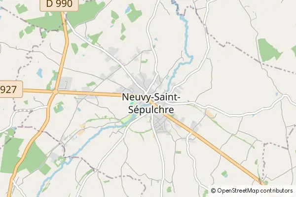 Mapa Neuvy-Saint-Sépulchre