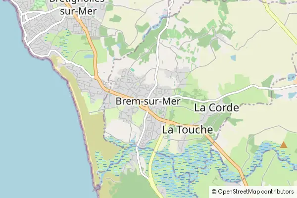 Mapa Brem Sur Mer