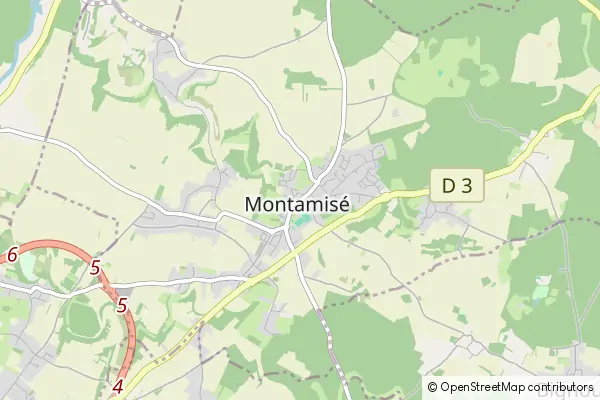 Mapa Montamisé