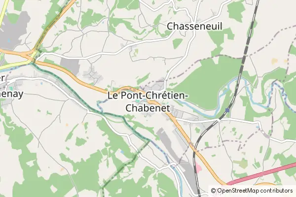 Mapa Le Pont-Chrétien-Chabenet