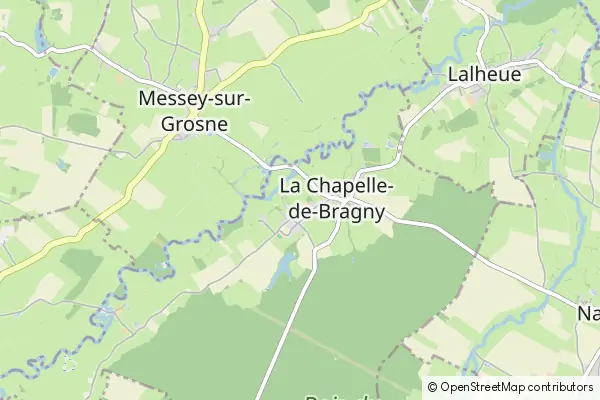 Mapa La Chapelle-de-Bragny