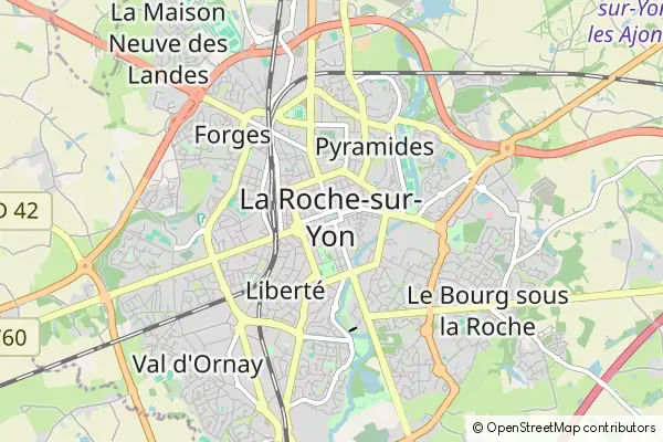 Mapa La Roche-sur-Yon