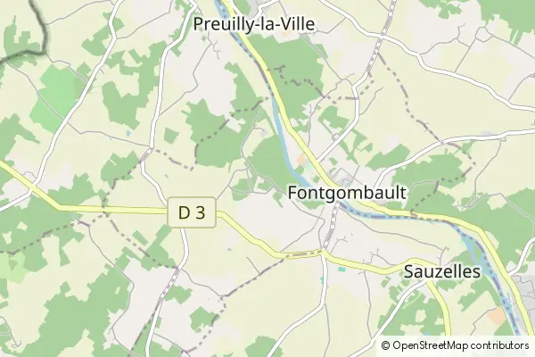 Mapa Fongombault