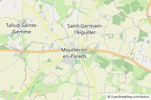 Mapa Mouilleron-en-Pareds