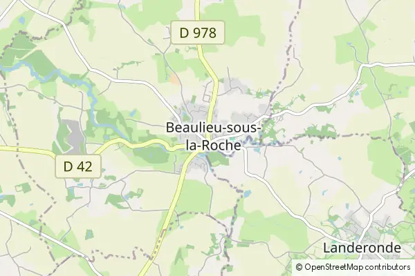 Mapa Beaulieu-sous-la-Roche