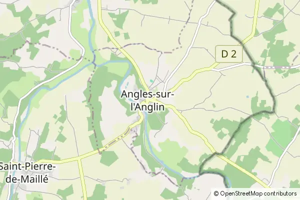 Mapa Angles sur l'Anglin