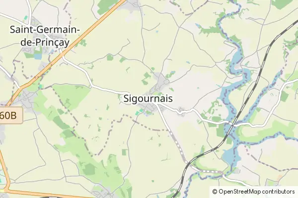 Mapa Sigournais