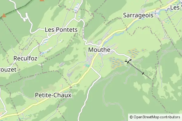 Mapa Mouthe