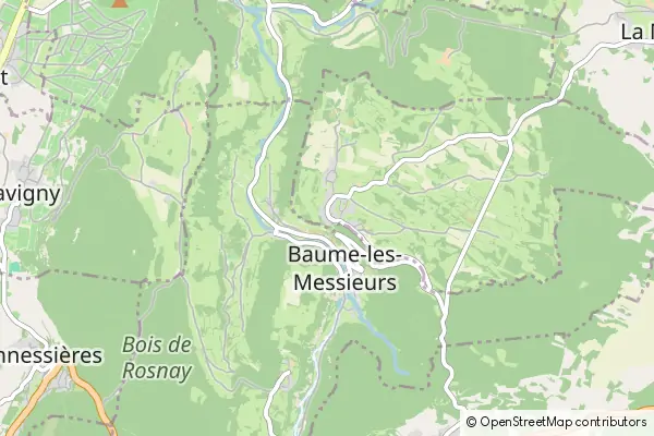 Mapa Granges-sur-Baume