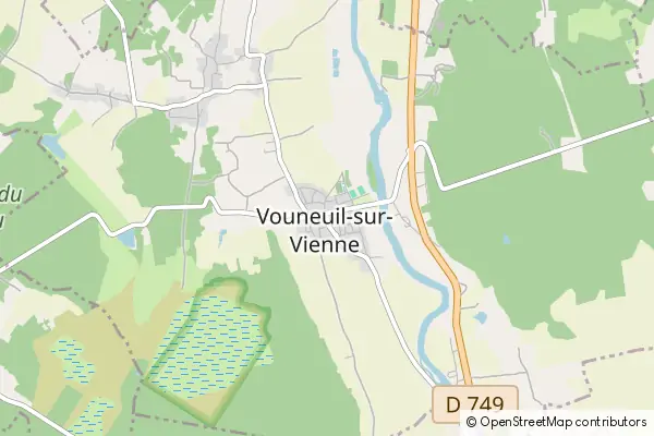 Mapa Vouneuil-sur-Vienne