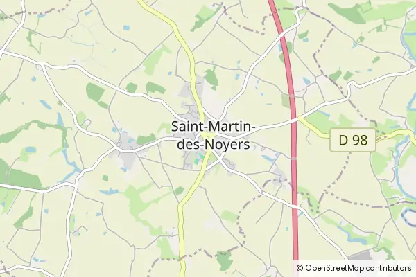 Mapa Saint-Martin-des-Noyers
