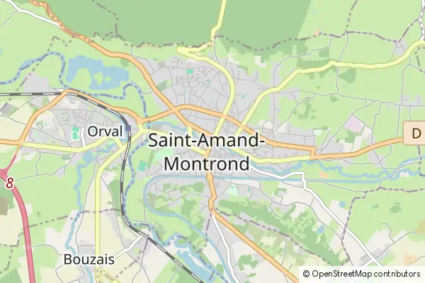 Mapa Saint-Amand-Montrond