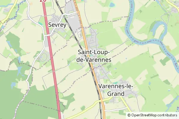 Mapa Saint-Loup-de-Varennes