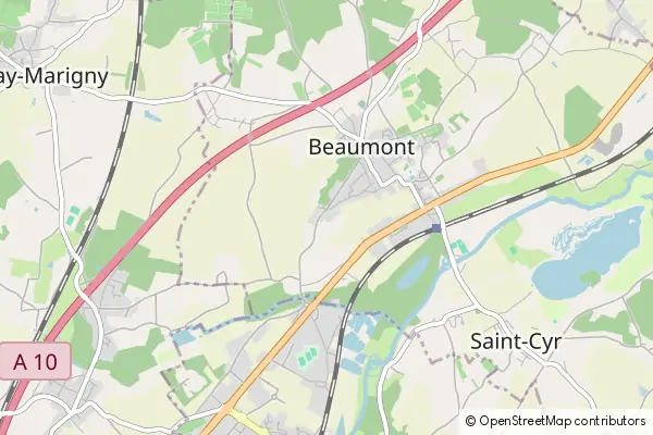 Mapa Beaumont Saint-Cyr