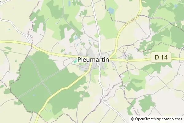 Mapa Pleumartin