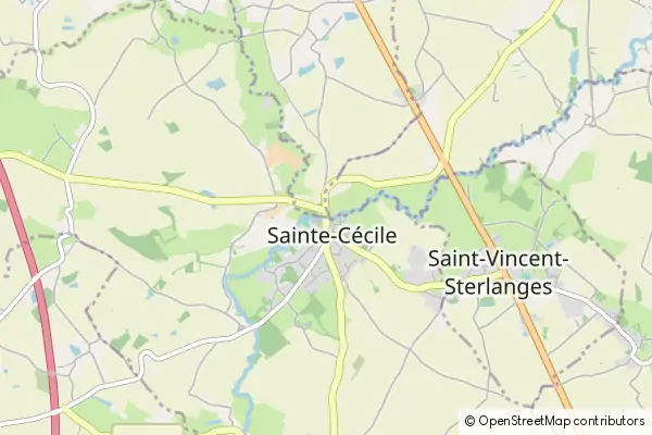 Mapa Sainte-Cécile