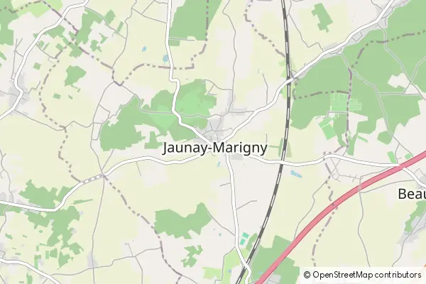 Mapa Marigny-Brizay