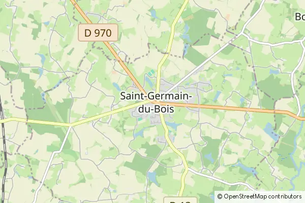 Mapa Saint-Germain-du-Bois